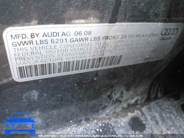 2008 Audi A6 S-LINE 3.2 QUATTRO WAUEH74F88N153145 image 8