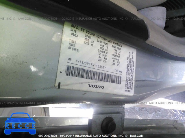 2004 Volvo XC70 YV1SZ59H741138617 image 8
