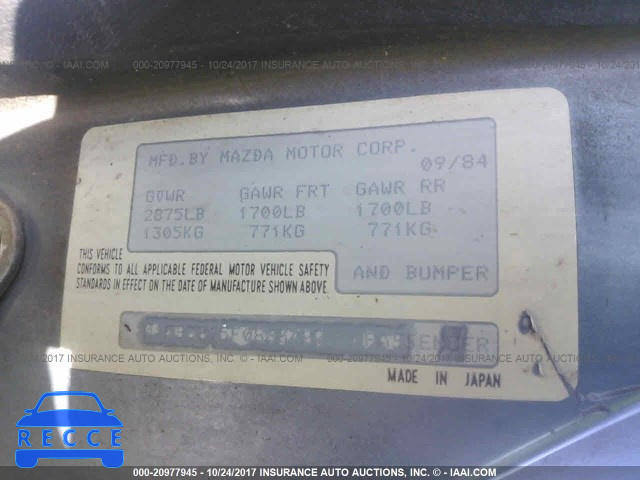 1985 Mazda RX7 12A JM1FB3315F0863427 image 8