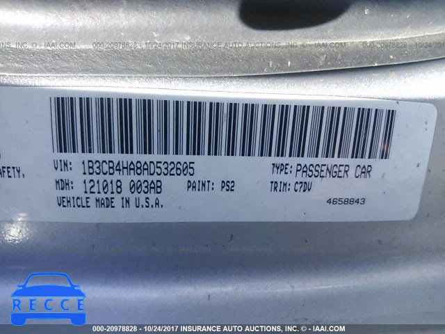 2010 Dodge Caliber 1B3CB4HA8AD532605 image 8