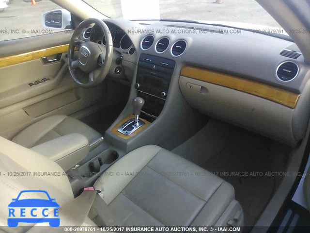 2007 Audi A4 WAUAF48H87K022540 image 4