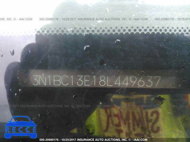 2008 Nissan Versa 3N1BC13E18L449637 image 8