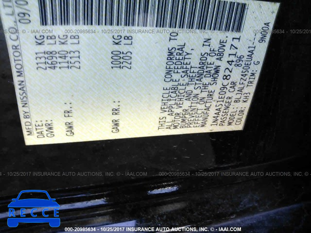 2009 Nissan Maxima 1N4AA51E09C824171 image 8