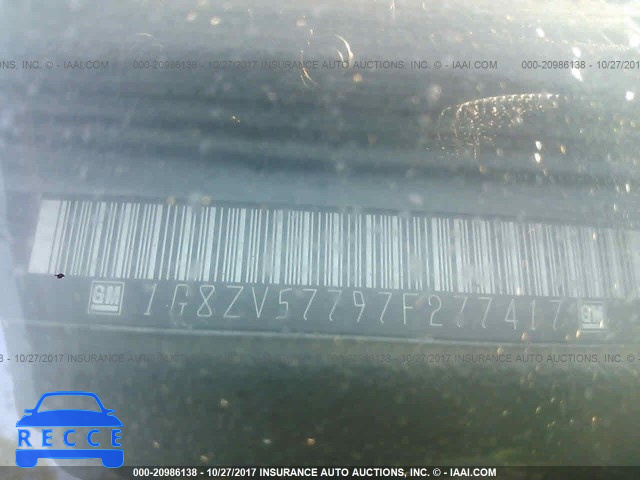 2007 Saturn Aura XR 1G8ZV57797F277417 зображення 8