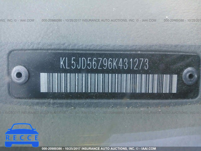 2006 Suzuki Forenza KL5JD56Z96K431273 image 8