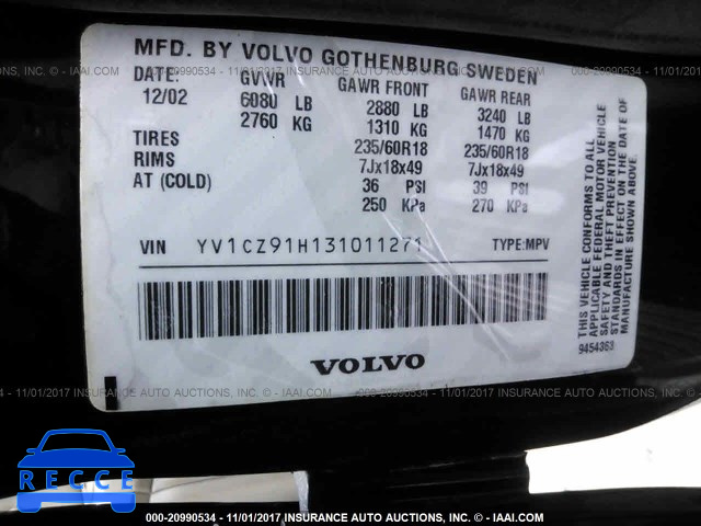 2003 Volvo XC90 T6 YV1CZ91H131011271 image 8