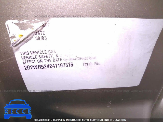2004 Pontiac Grand Prix 2G2WR524241197376 image 8