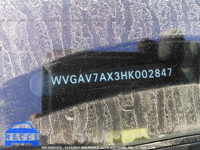 2017 VOLKSWAGEN TIGUAN S/LIMITED WVGAV7AX3HK002847 image 8