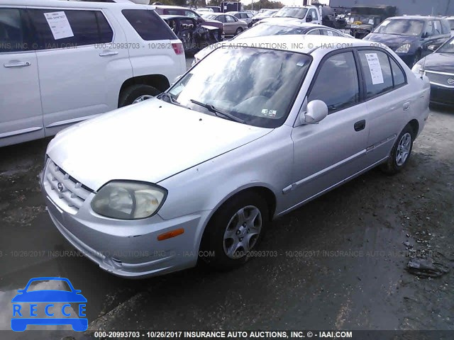 2003 Hyundai Accent GL KMHCG45C53U490124 image 1