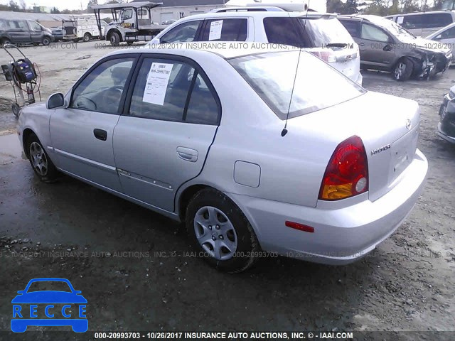2003 Hyundai Accent GL KMHCG45C53U490124 image 2