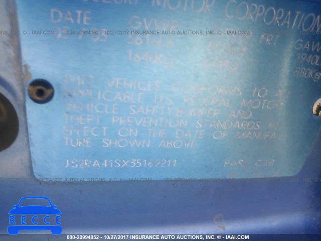 2003 Suzuki Aerio S/GS JS2RA41SX35169211 image 8