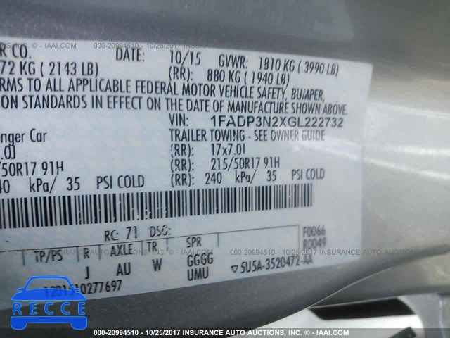 2016 Ford Focus 1FADP3N2XGL222732 image 8