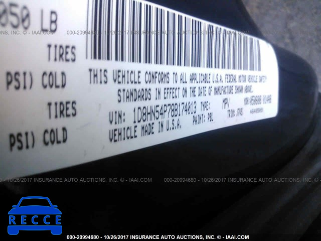 2008 Dodge Grand Caravan 1D8HN54P78B174013 image 8