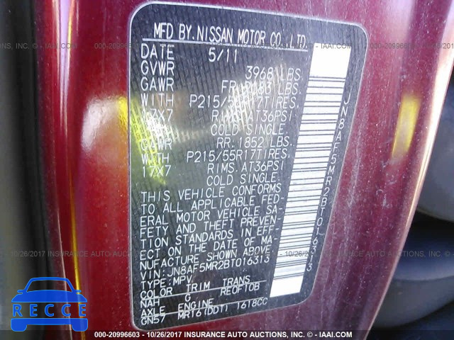 2011 Nissan Juke JN8AF5MR2BT016313 image 8