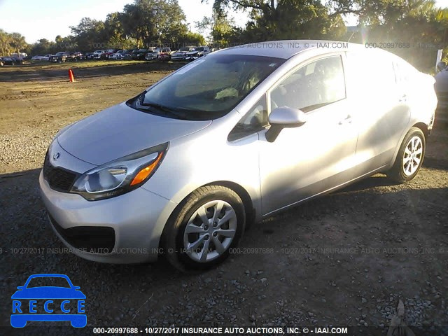 2014 KIA RIO LX KNADM4A35E6407786 image 1