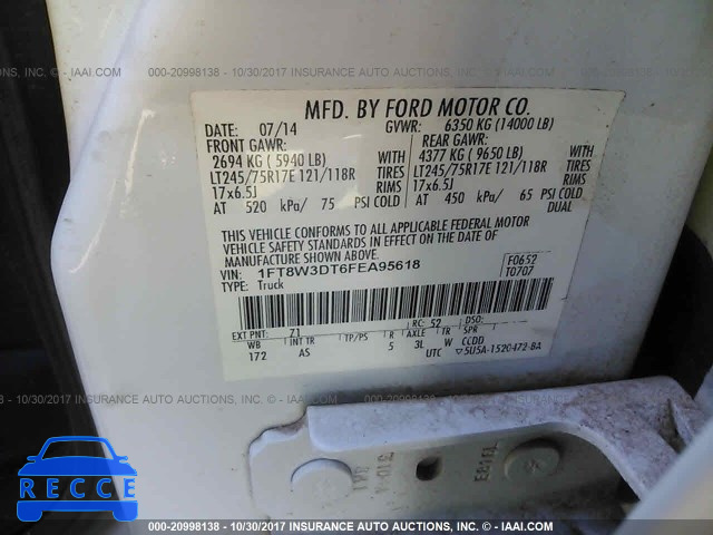 2015 FORD F350 1FT8W3DT6FEA95618 image 8
