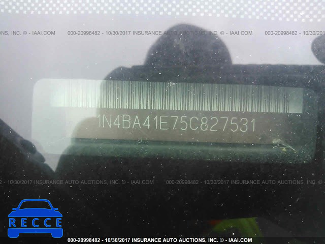2005 Nissan Maxima 1N4BA41E75C827531 image 8
