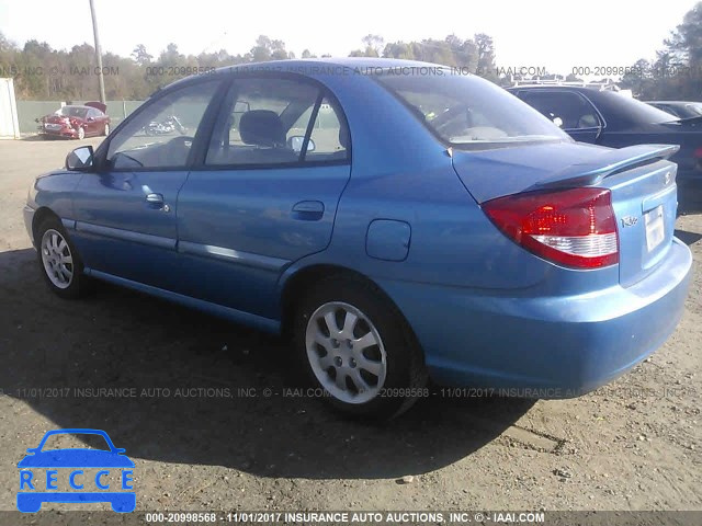 2003 KIA RIO KNADC125436281712 image 2