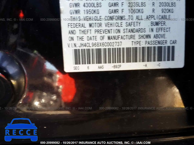 2006 Acura TSX JH4CL968X6C002737 image 8