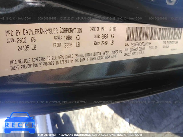 2007 Dodge Caliber 1B3HE78KX7D104762 image 8