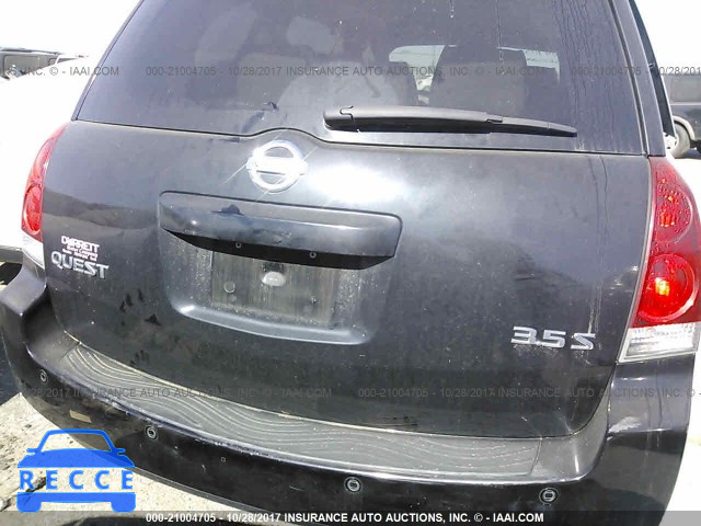 2006 Nissan Quest S/SE/SL 5N1BV28U16N127652 image 5