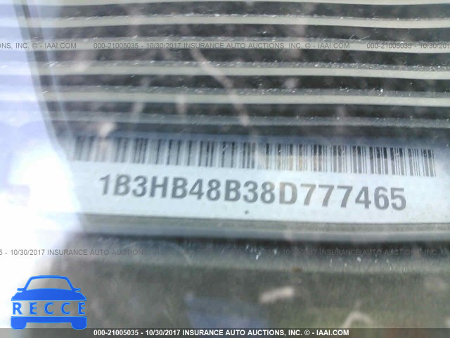 2008 Dodge Caliber 1B3HB48B38D777465 image 8