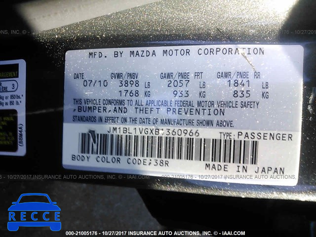2011 Mazda 3 I JM1BL1VGXB1360966 image 8