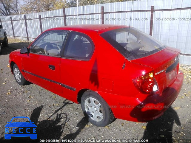 2003 Hyundai Accent L KMHCF35CX3U261290 image 2