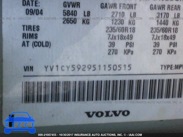 2005 Volvo XC90 YV1CY592951150515 image 8