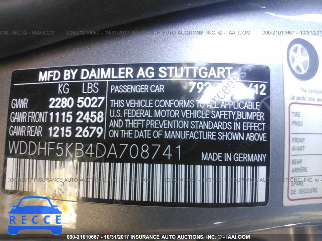 2013 Mercedes-benz E 350 WDDHF5KB4DA708741 Bild 8