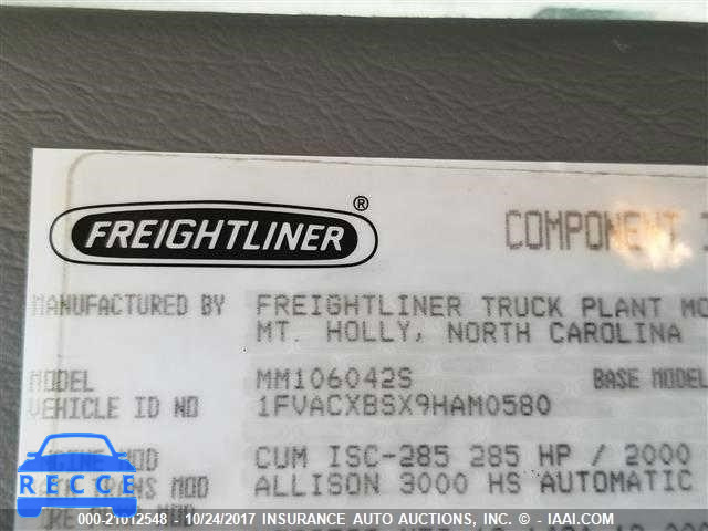 2009 FREIGHTLINER M2 1FVACXBSX9HAM0580 image 7