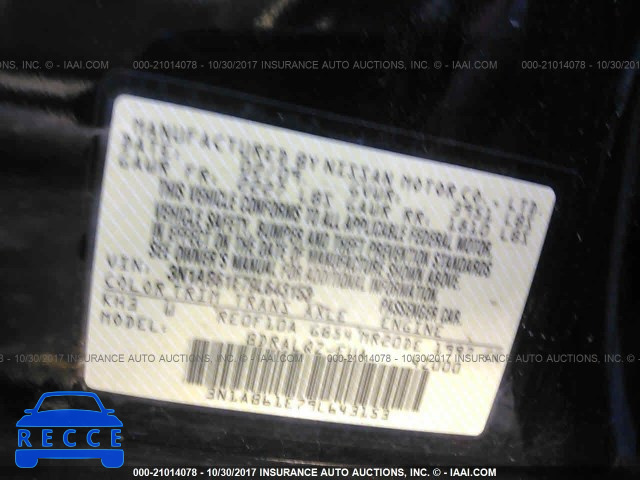 2009 NISSAN SENTRA 3N1AB61E79L643153 image 8