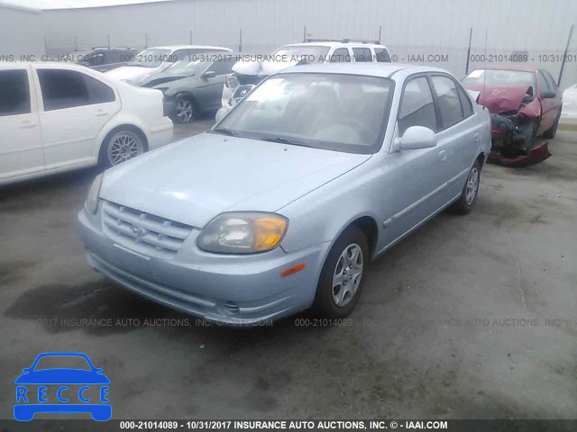 2005 Hyundai Accent GL KMHCG45C75U593449 image 1