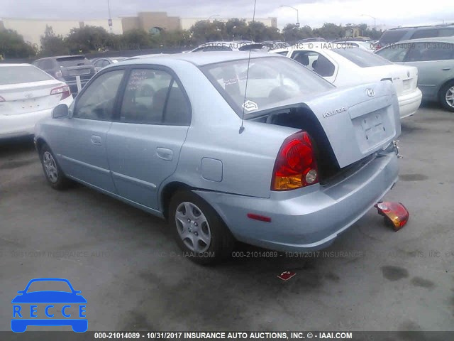 2005 Hyundai Accent GL KMHCG45C75U593449 image 2