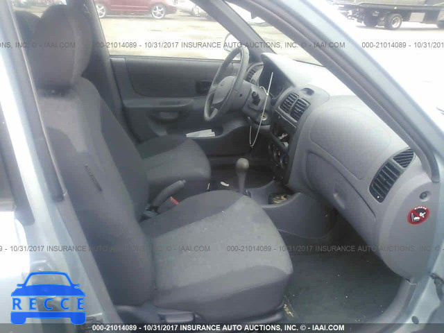 2005 Hyundai Accent GL KMHCG45C75U593449 image 4