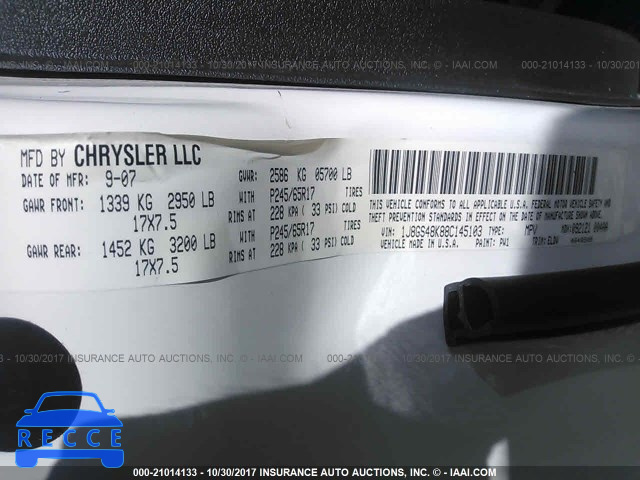 2008 Jeep Grand Cherokee LAREDO 1J8GS48K88C145103 image 8