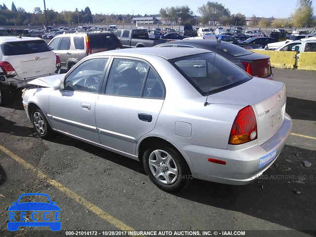 2003 Hyundai Accent GL KMHCG45C23U493627 image 2
