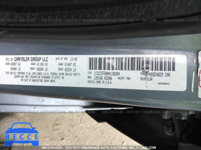2010 Chrysler Sebring LIMITED 1C3CC5FB0AN138284 Bild 8