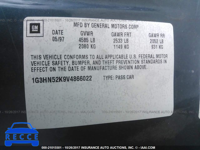 1997 Oldsmobile 88 LS 1G3HN52K9V4866022 image 8