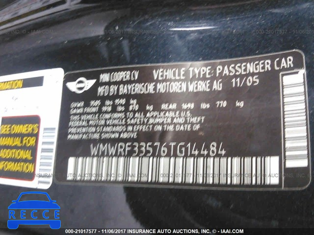 2006 Mini Cooper WMWRF33576TG14484 image 8