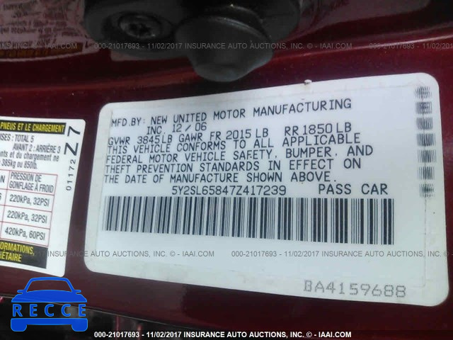 2007 Pontiac Vibe 5Y2SL65847Z417239 image 8