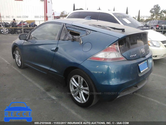 2012 Honda CR-Z EX JHMZF1D66CS004751 image 2