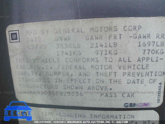 1995 Pontiac Grand Am SE 1G2NE55D3SC825536 image 8