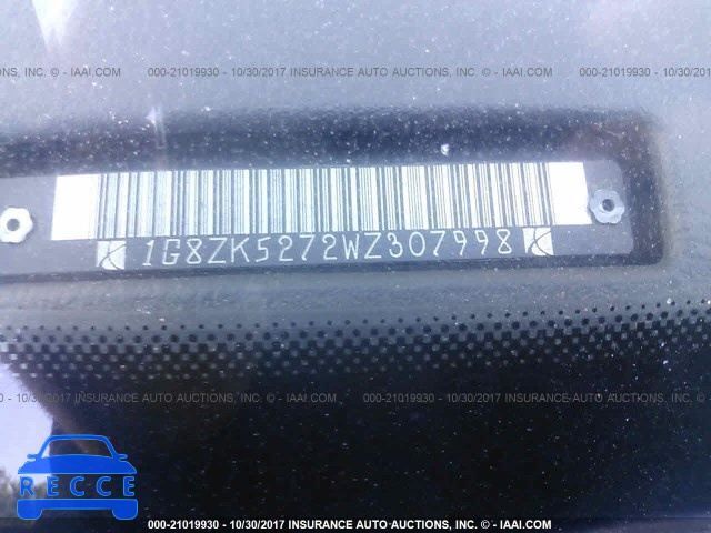 1998 SATURN SL2 1G8ZK5272WZ307998 image 8