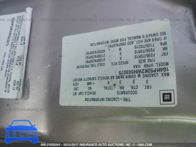 1998 Buick Lesabre 1G4HP52K2WH503075 image 8