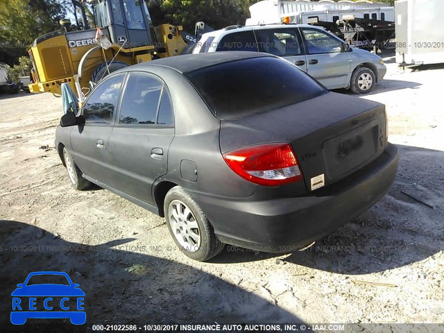 2003 KIA RIO KNADC125936204933 image 2