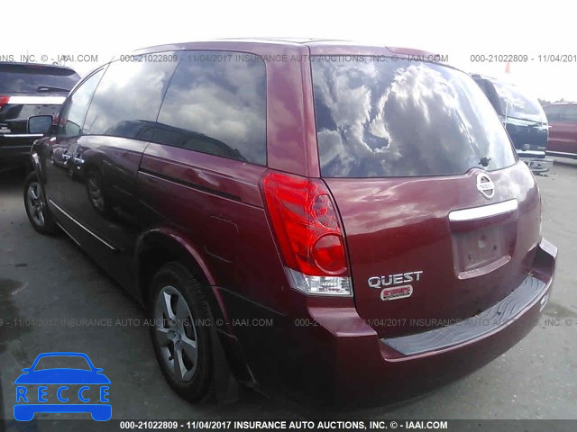 2007 Nissan Quest S/SE/SL 5N1BV28U97N119803 image 2