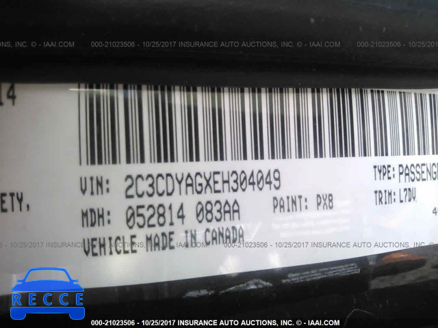 2014 Dodge Challenger SXT 2C3CDYAGXEH304049 зображення 8