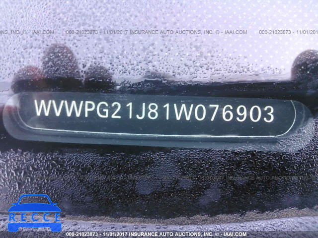 2001 Volkswagen GTI WVWPG21J81W076903 image 8