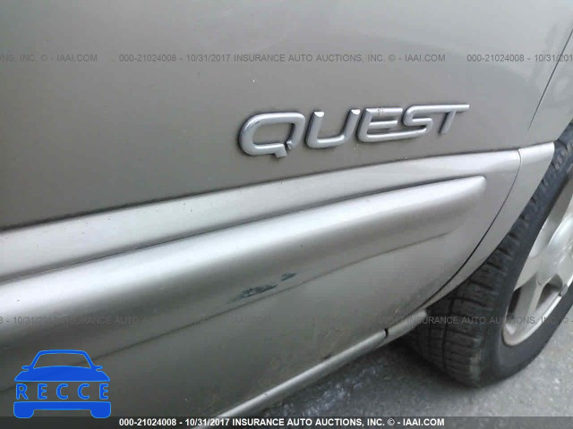 2000 NISSAN QUEST SE/GLE/GXE 4N2XN11T9YD804667 image 5